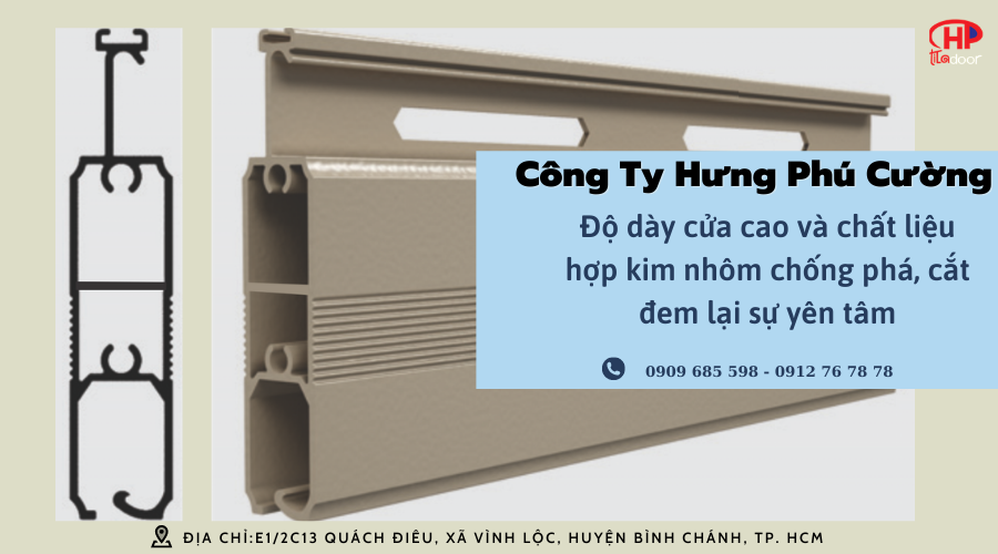 Độ dày của cửa cuốn công nghệ Đức