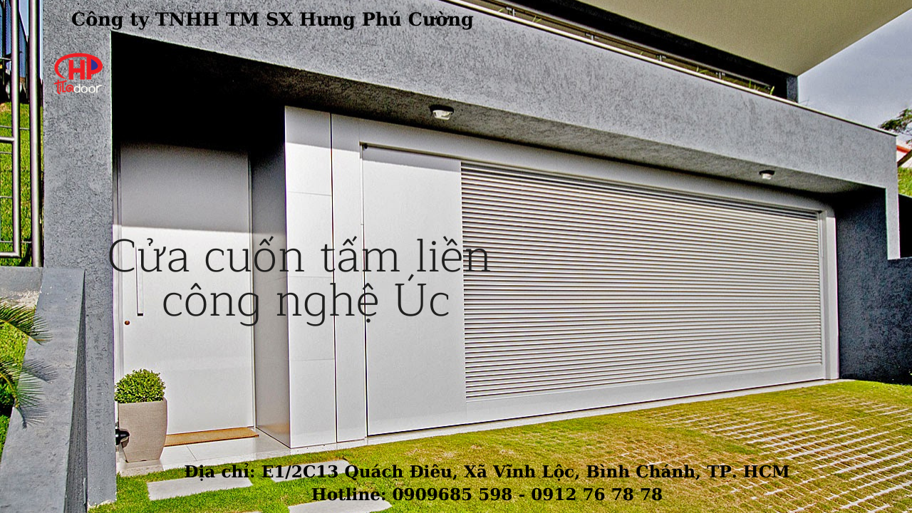 cửa cuốn tấm liền công nghệ úc 2