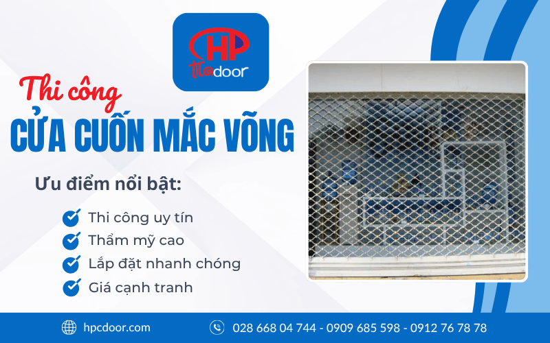 Cửa cuốn mắc võng