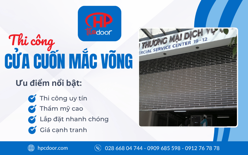 Cửa cuốn mắc võng