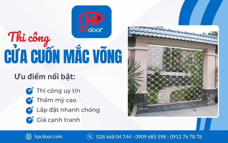 Cửa cuốn mắc võng