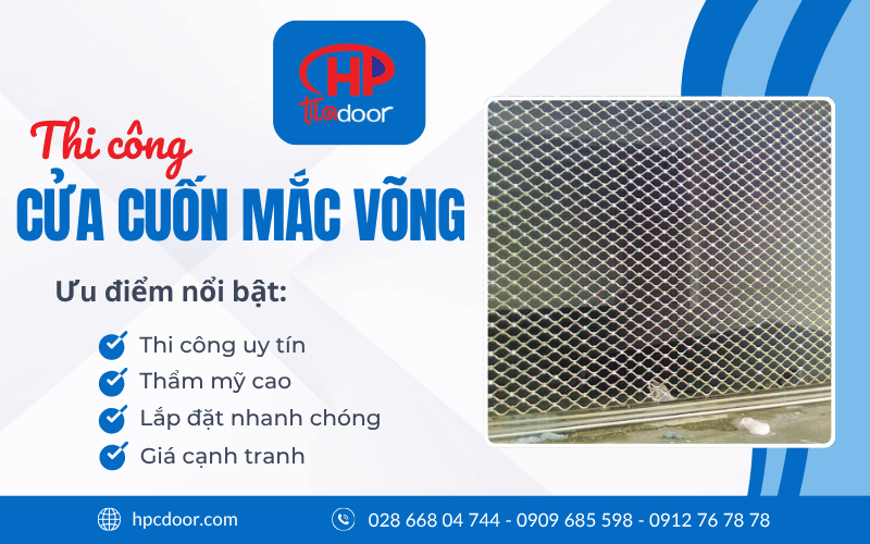 Cửa cuốn mắc võng