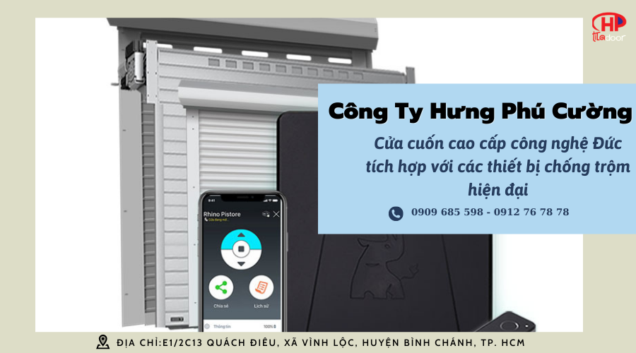 Cửa cuốn công nghệ Đức tích hợp thiết bị thông minh